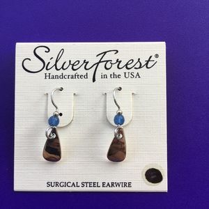 Silver Forest earrings